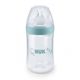 Dojčenská fľaša NUK Nature Sense 260 ml tyrkysová