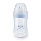 Dojčenská fľaša NUK Nature Sense 260 ml modrá