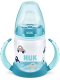 Dojčenská fľaša na učenie NUK 150 ml modrá auto