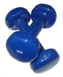 ACRA CDB01 Jednoručné činky na aerobic 2 x 1kg