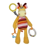 Lorelli COLORFUL GIRAFFE W. RATTEL & TEETHER