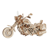 Robotime 3D dřevěné mechanické puzzle Motorka (cruiser) LK504