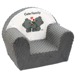 New Baby Minky Cute Family detské kresielko sivé