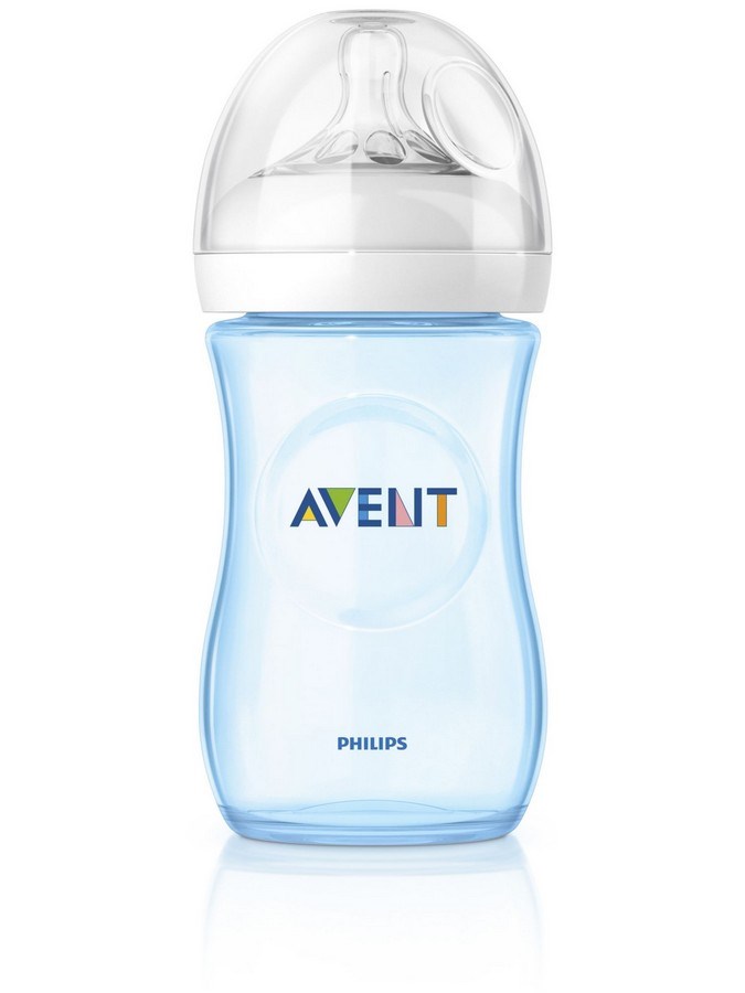 Dojčenská fľaša Avent Natural 260 ml modrá