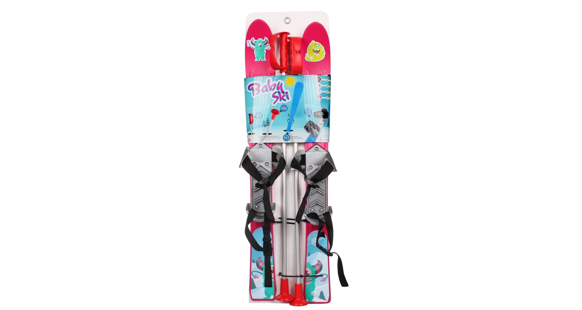 Plastkon Baby Ski 90 cm červené