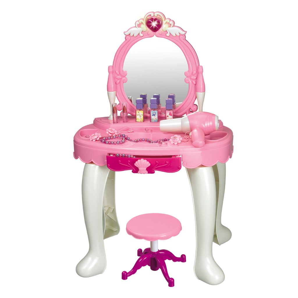 Detský toaletný stolík so stoličkou Baby Mix Sandra (DETSKý TOALETNý STOLíK SO STOLIčKOU BABY MIX)