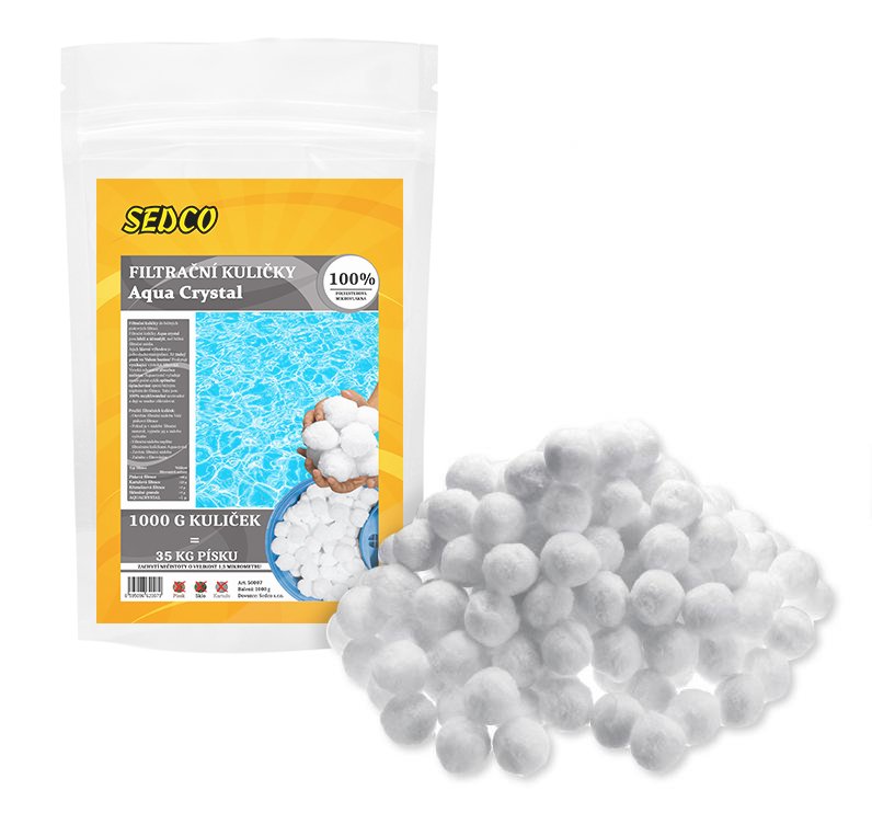 PES AQUA CRYSTAL Filtračné guličky 1 kg