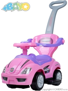 Detské jazdítko 3v1 Bayo Mega Car pink