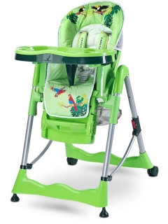 Jedálenská stolička CARETERO Magnus Fun green