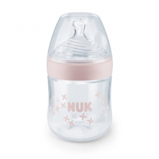 Dojčenská fľaša NUK Nature Sense 150 ml staro ružová