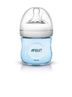 Dojčenská fľaša Avent Natural125 ml modrá