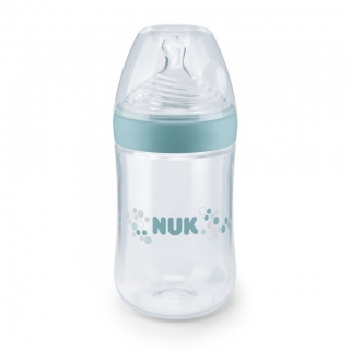 Dojčenská fľaša NUK Nature Sense 260 ml tyrkysová