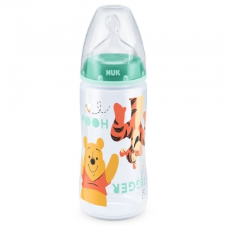 Dojčenská fľaša NUK Medvedík Pú 300 ml zelená