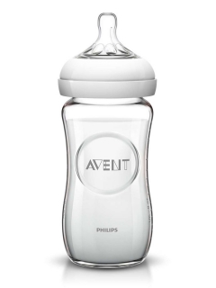Dojčenská sklenená fľaša Avent Natural 240 ml